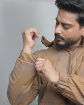 Men's Insulated Puffer Jacket with Hood - Quilted Winter Bomber